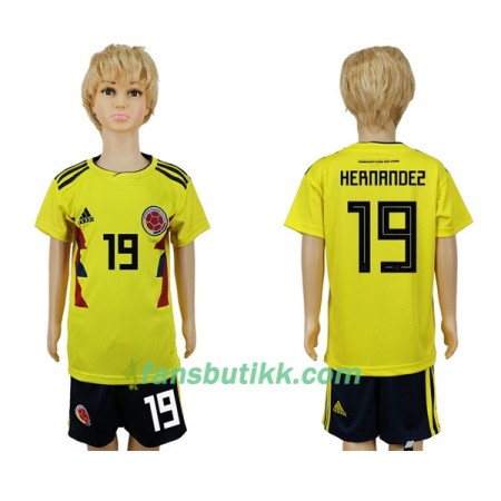 Fotball-VM 2018 Colombia drakt Hernandez 19 Barn Hjemmetrøye